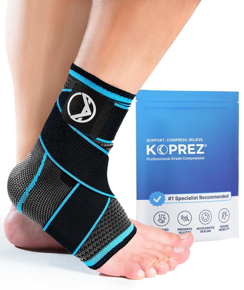 Koprez Plantar Fasciitis Sleeve - Plantar Fasciitis Relief, Plantar Fasciitis Socks, Ankle Compression Sleeve, Ankle Support for Women, Plantar Fasciitis Brace, Ankle Sleeve, Ankle Support Men
