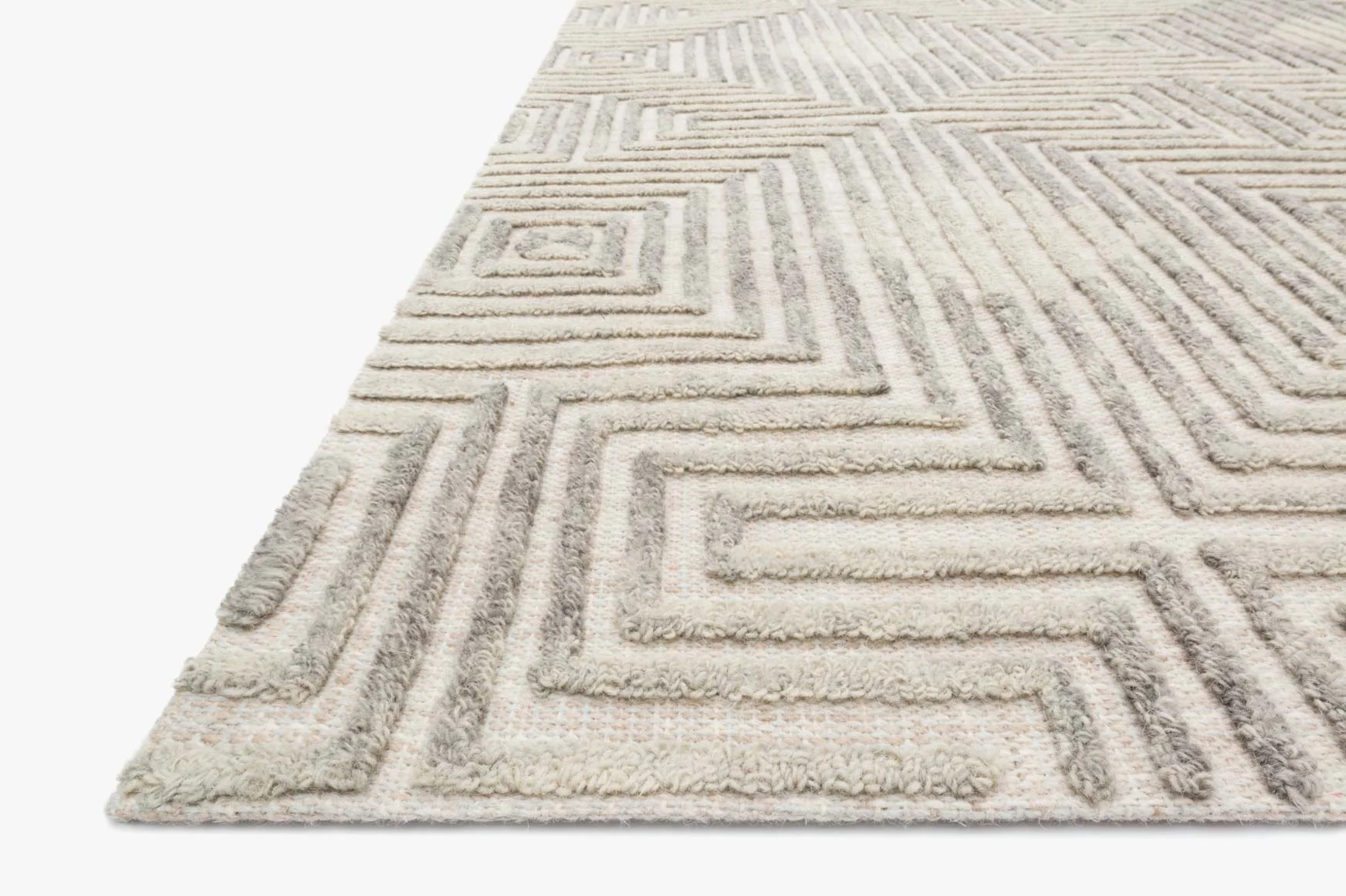 Loloi Ehren Collection - Contemporary Hand Tufted Rug in Grey & Silver (EHR-02)