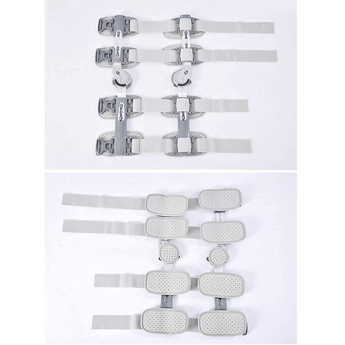 Adjustable Stabilizing Hinged Knee Brace with Strap, Post Op Patella Brace Support, for Acl/Pcl, Ligament Injured and Fractured, Universal Size(