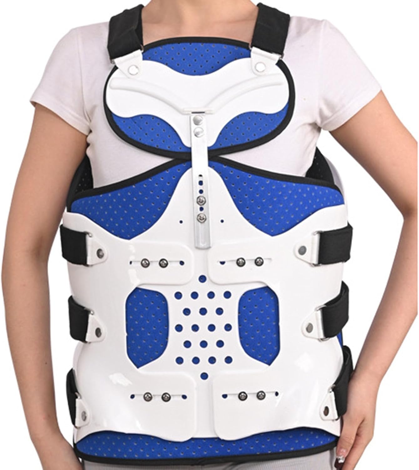 Thoracolumbar Fixed Spinal Brace Adjustable Thoracolumbar Fixation Bracket Lumbar Spine Thoracic Postoperative Protection Device for Spine Lumbar Compression Fracture Reh-A1