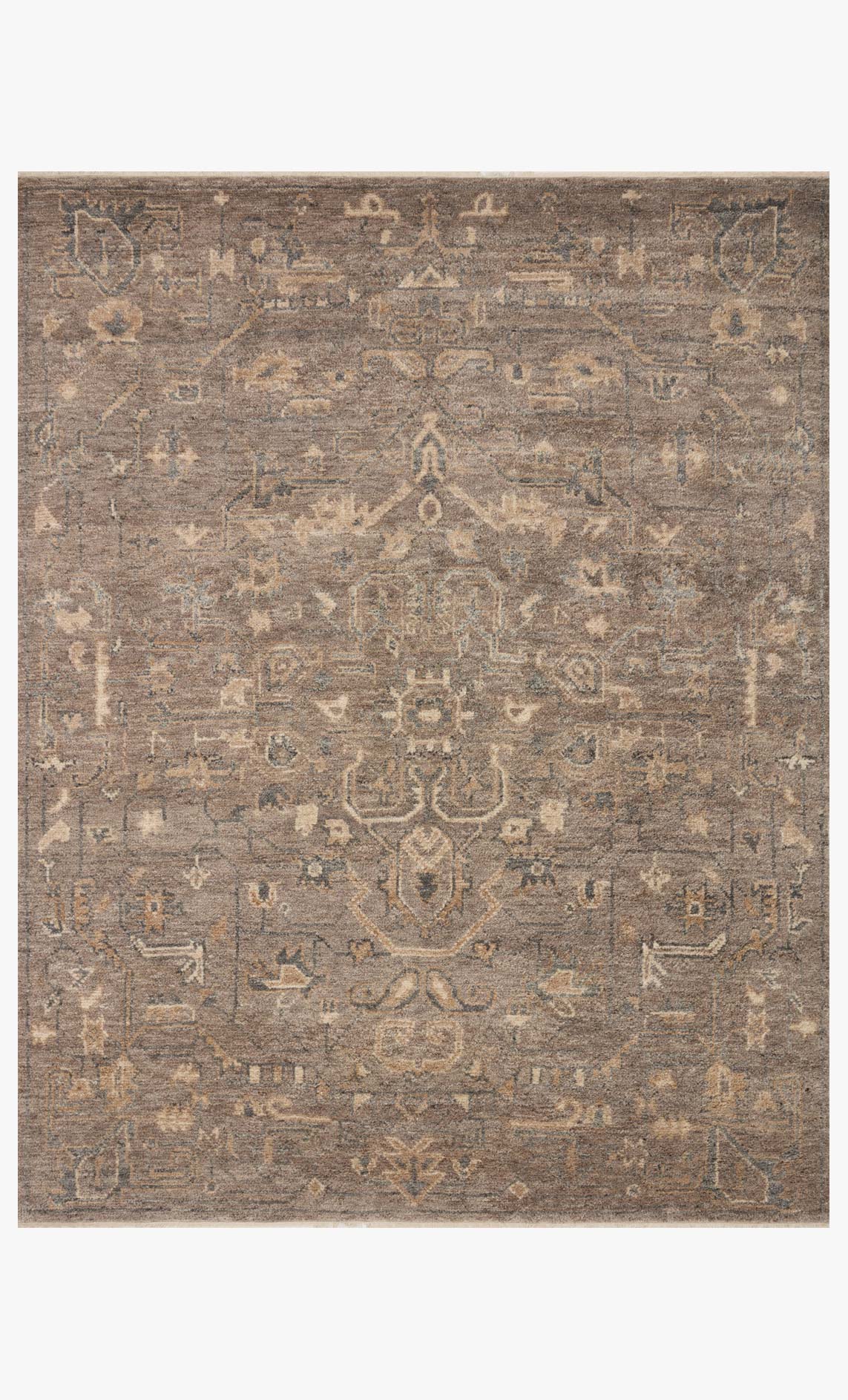 Loloi Traditional Hooked Rug - Marco Collection in Tobacco & Mocha (MCO-03)