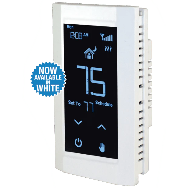 King Electric Hoot 240V Wi-Fi Touch Screen Single Pole Thermostat