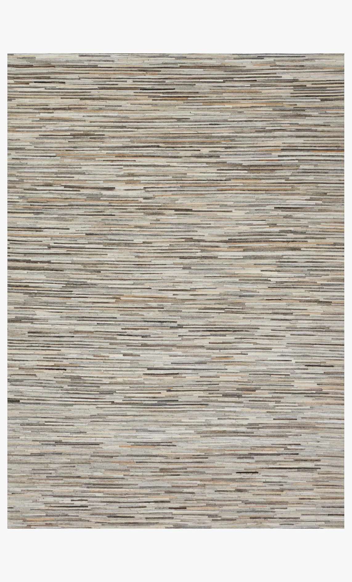 Loloi Promenade Collection - Contemporary Hand Stitched Rug in Silver (PO-06)