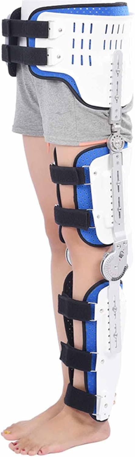 Hip Ankle and Foot Orthosis Hinged Knee Brace ROM Knee Immobilizer Brace Post Op Orthopedic Patella Leg Fracture Foot and Orthotics of Lower Limbs