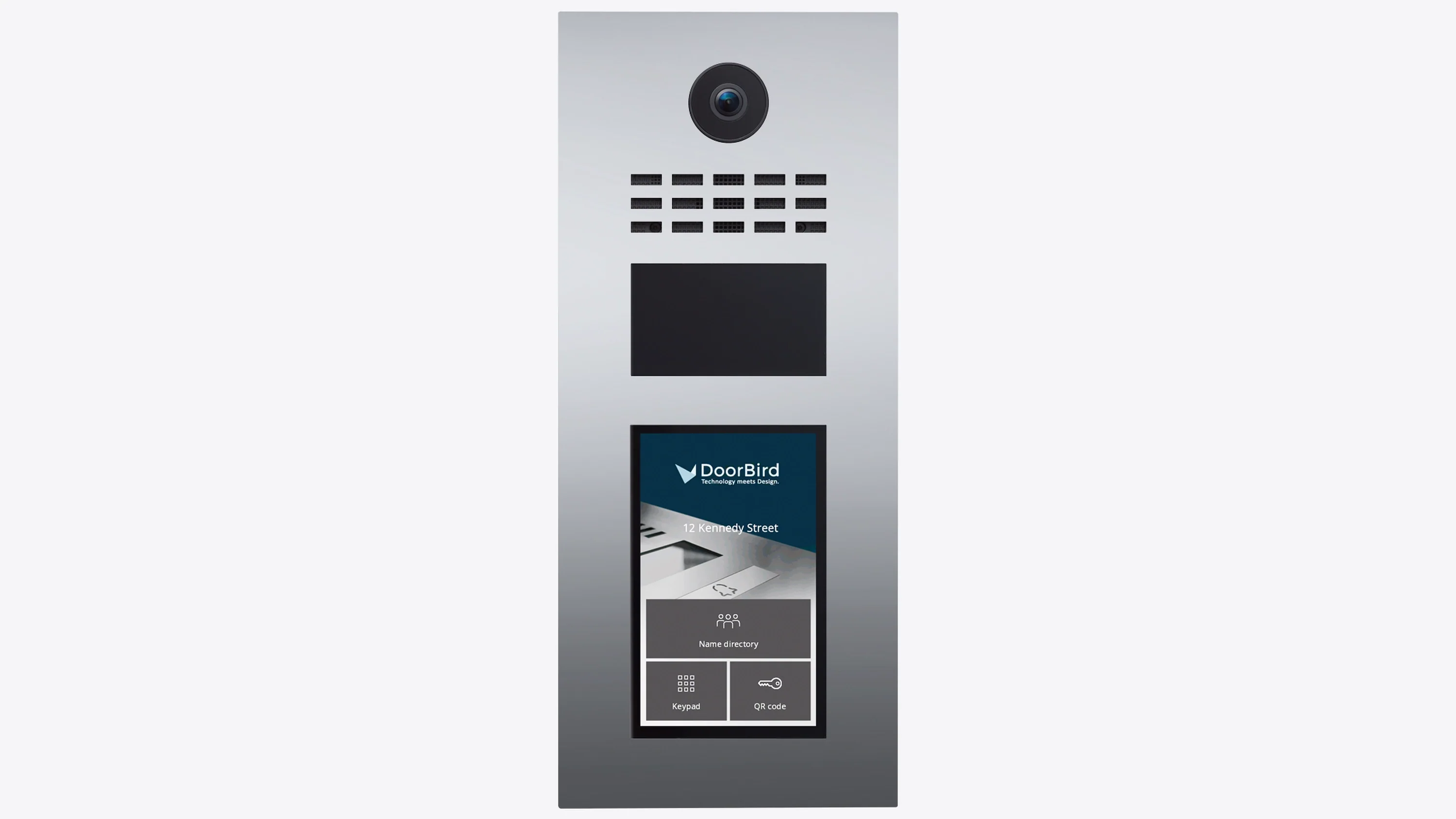 DoorBird D31TDV IP Video Intercom for Multi-Tenant Residences in Chrome (429600830)