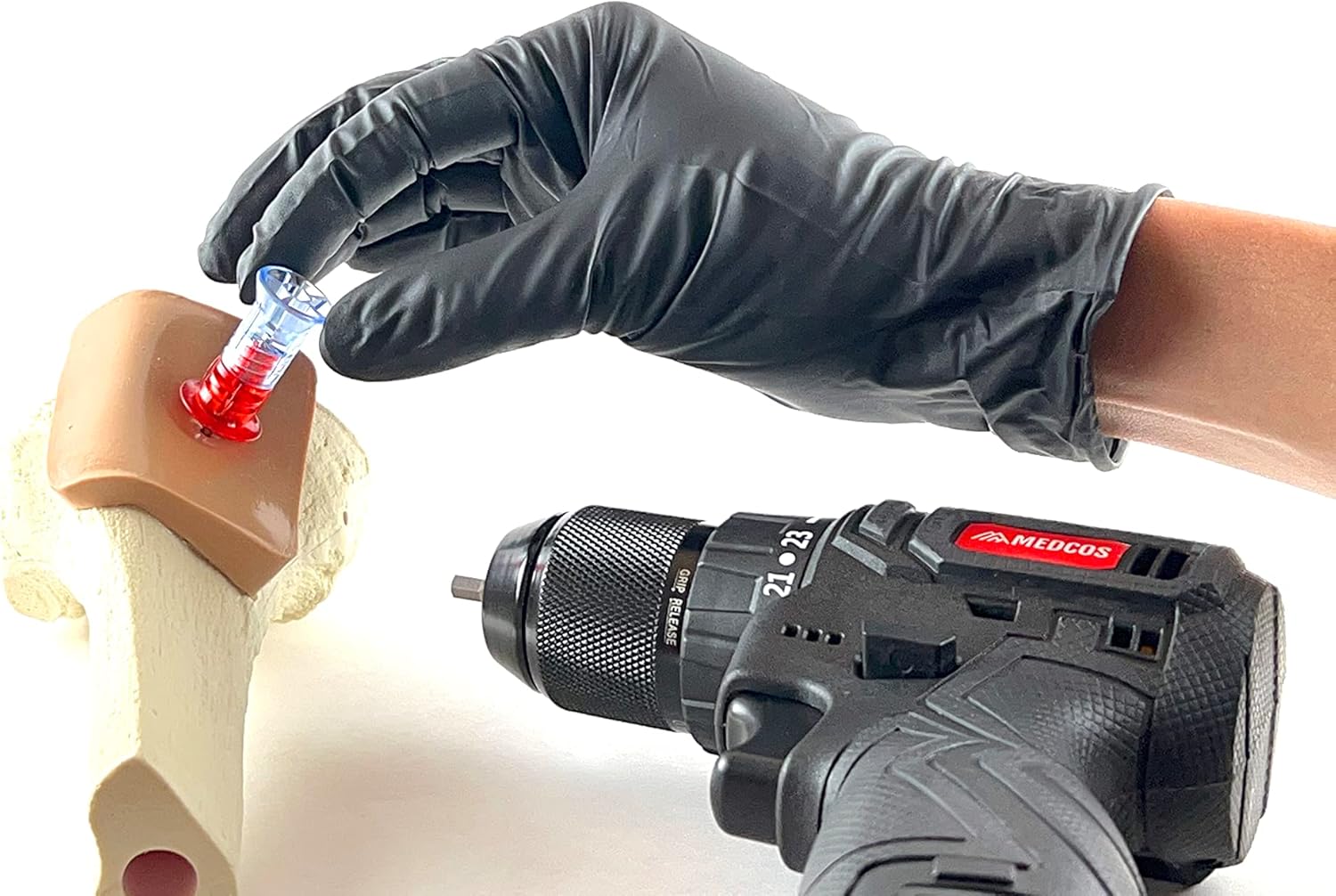 EZ-IO Compatible IO Needle Trainer 15-Gauge 25mm Intraosseous Needle for Medical Instructors Teaching Vascular Access Device Skills Station