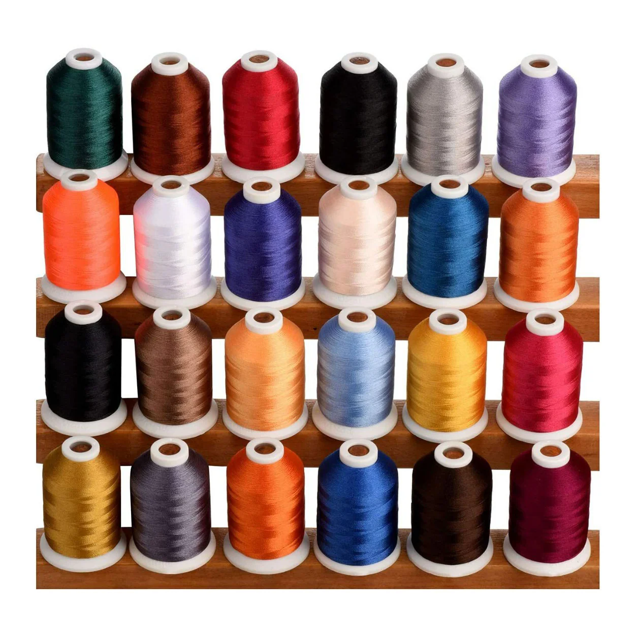 Simthread 1100 Yards Spool Trilobal Polyester Embroidery Machine Thread