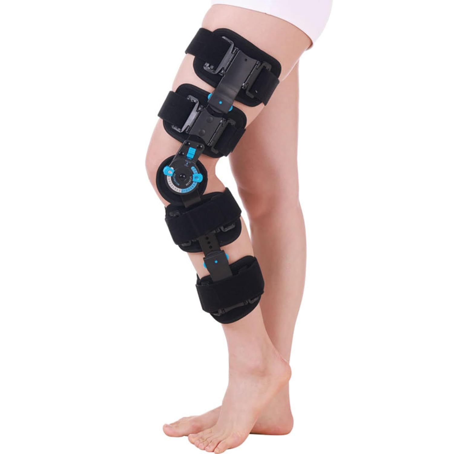 Adjustable Knee Immobilizer, Knee Fixed Brace for Men Women, Leg Brace for Knee Fracture Injury, Meniscus Rehabilitation, ACL, MCL and PCL Injury for Left or Right Leg