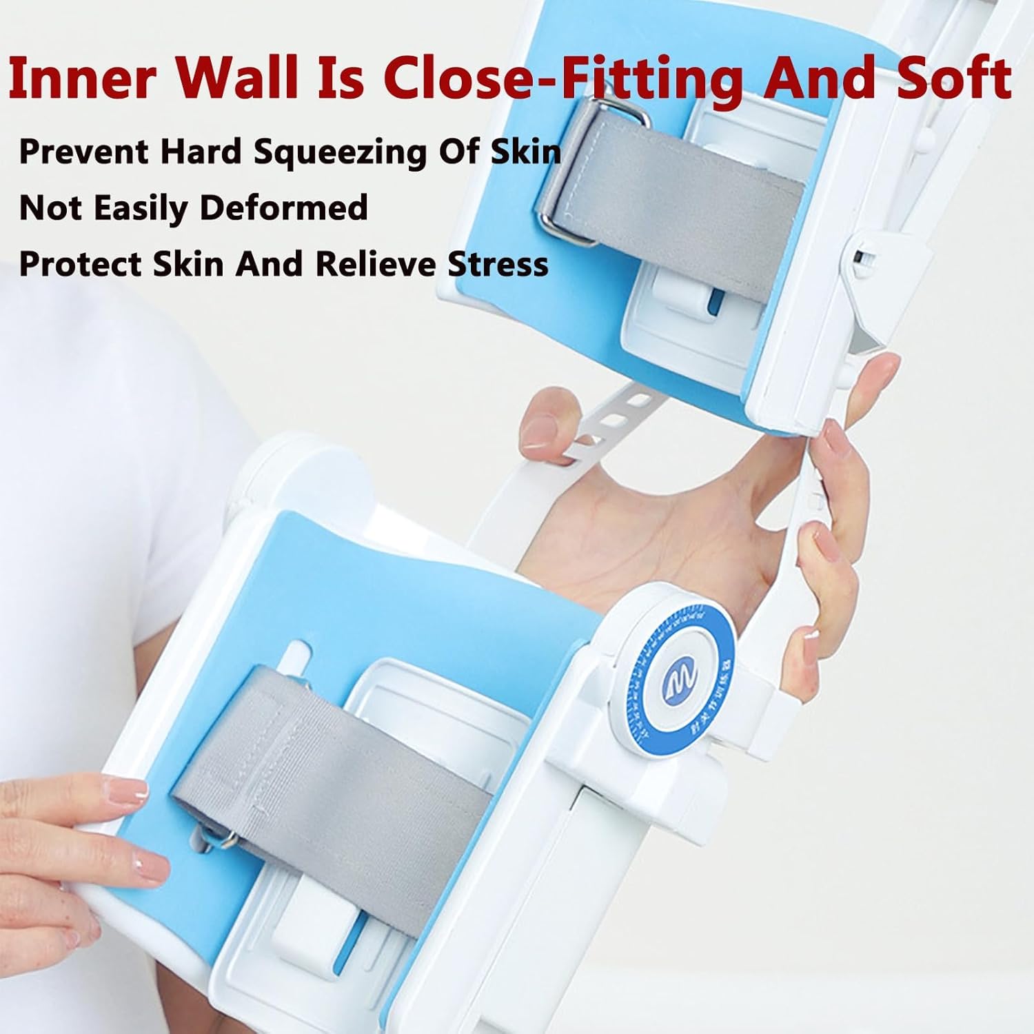 Manual / Electric Elbow Joint Stretching Trainer, with Hollow Design, Elbow Joint Stretching Rehabilitation, Data Visualization, 3 Speeds and -5°-150° Activity Angle Adjustable for Damage