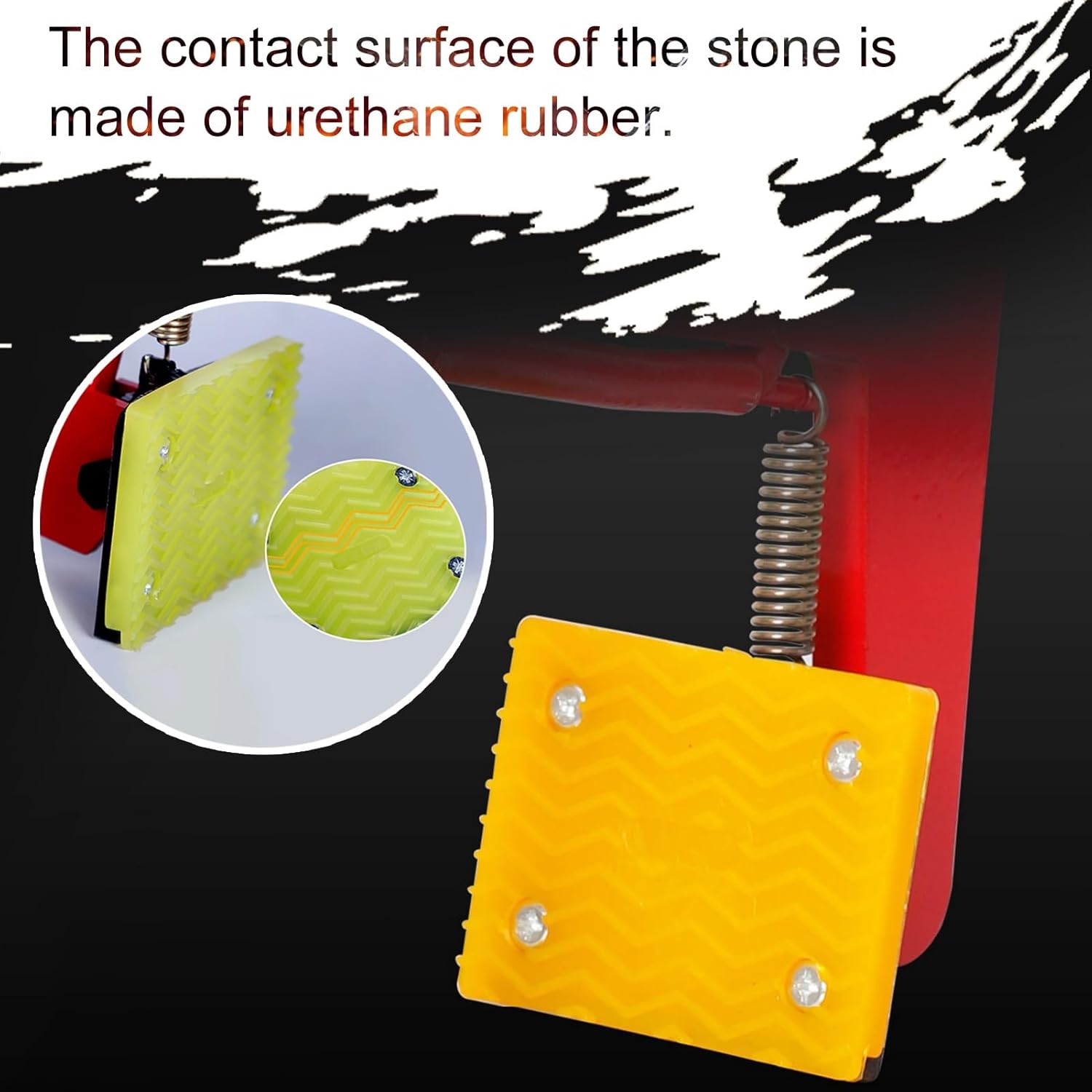 Paving Slab Lifter Paver Granite Slab Lifter with Double Support Arm, Lifting Clamps for Stone/Curb/Brick/Marble, Heavy Duty Stone Clamps with Rubber Handle (L-Opening 18-30cm (7 1/8