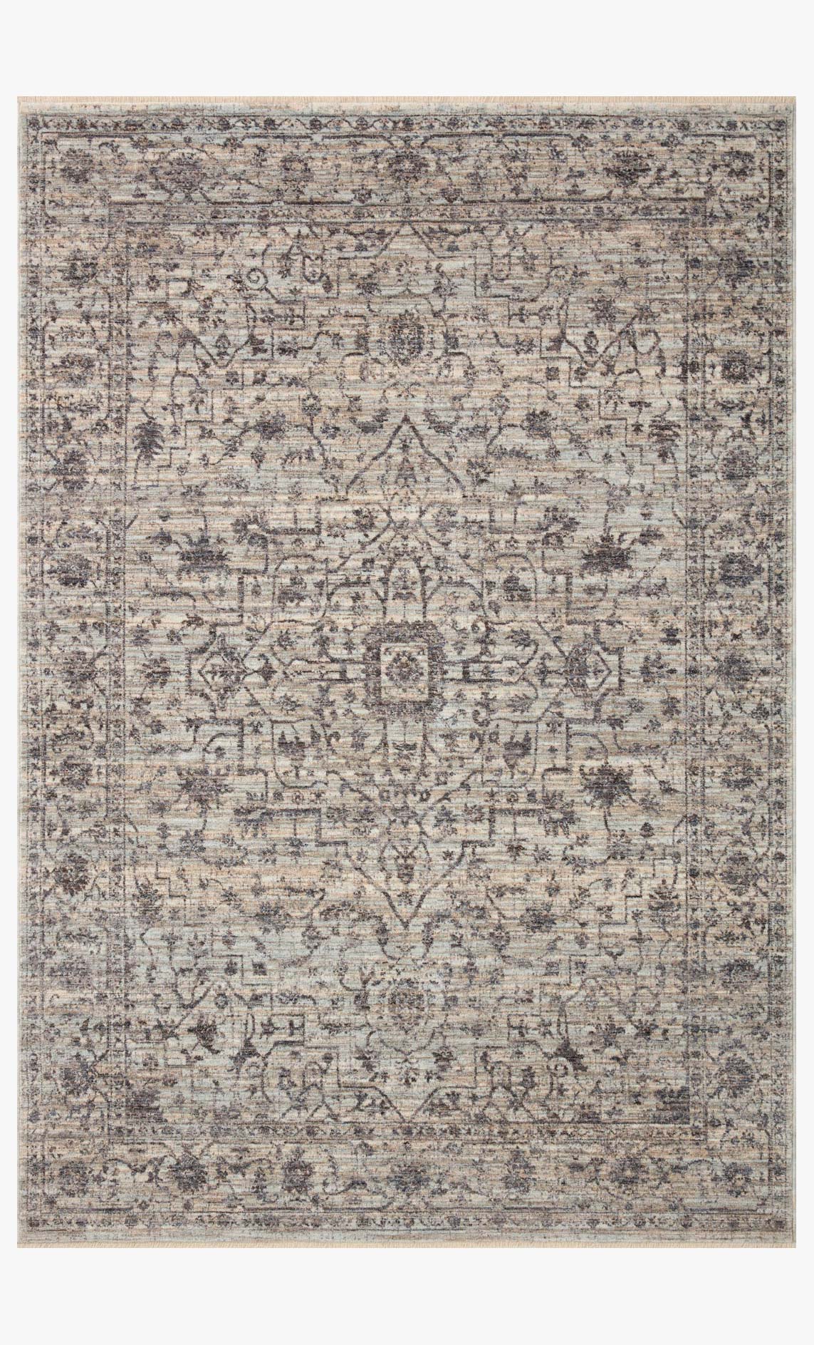 Loloi II Sorrento Traditional Mist and Charcoal 11' 6