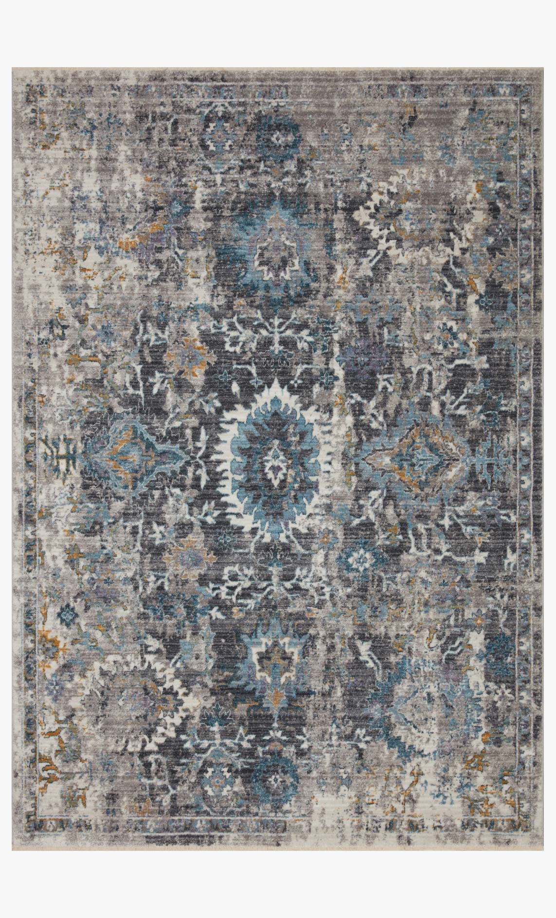 Loloi II Samra Collection - Transitional Power Loomed Rug in Grey (SAM-02)
