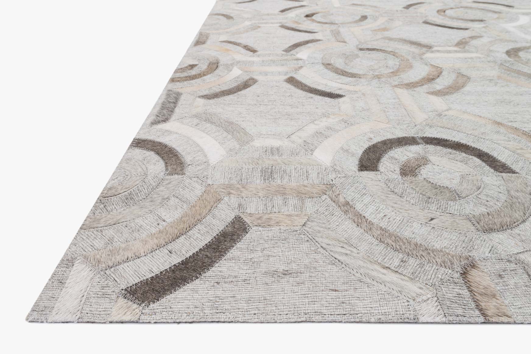 Loloi Dorado Collection - Contemporary Hand Stitched Rug in Grey & Grey (DB-05)