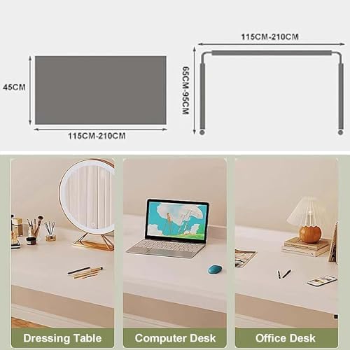 Tiltable Tabletop Bedside Workstation Laptop Desk,Over-Bed Table Adjustable Overbed Table with 4 Wheels for Home and Hospital Use Height Adjustable 65 95cm Rolling Medical Desk for Computer