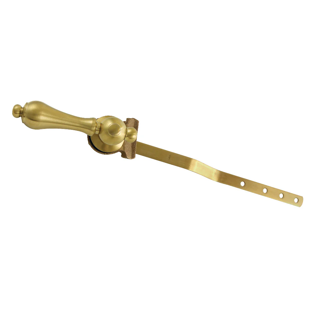 Kingston Brass Restoration Front Mount Toilet Tank Lever, Left/Right Installation, Brushed Brass (KTAL37)