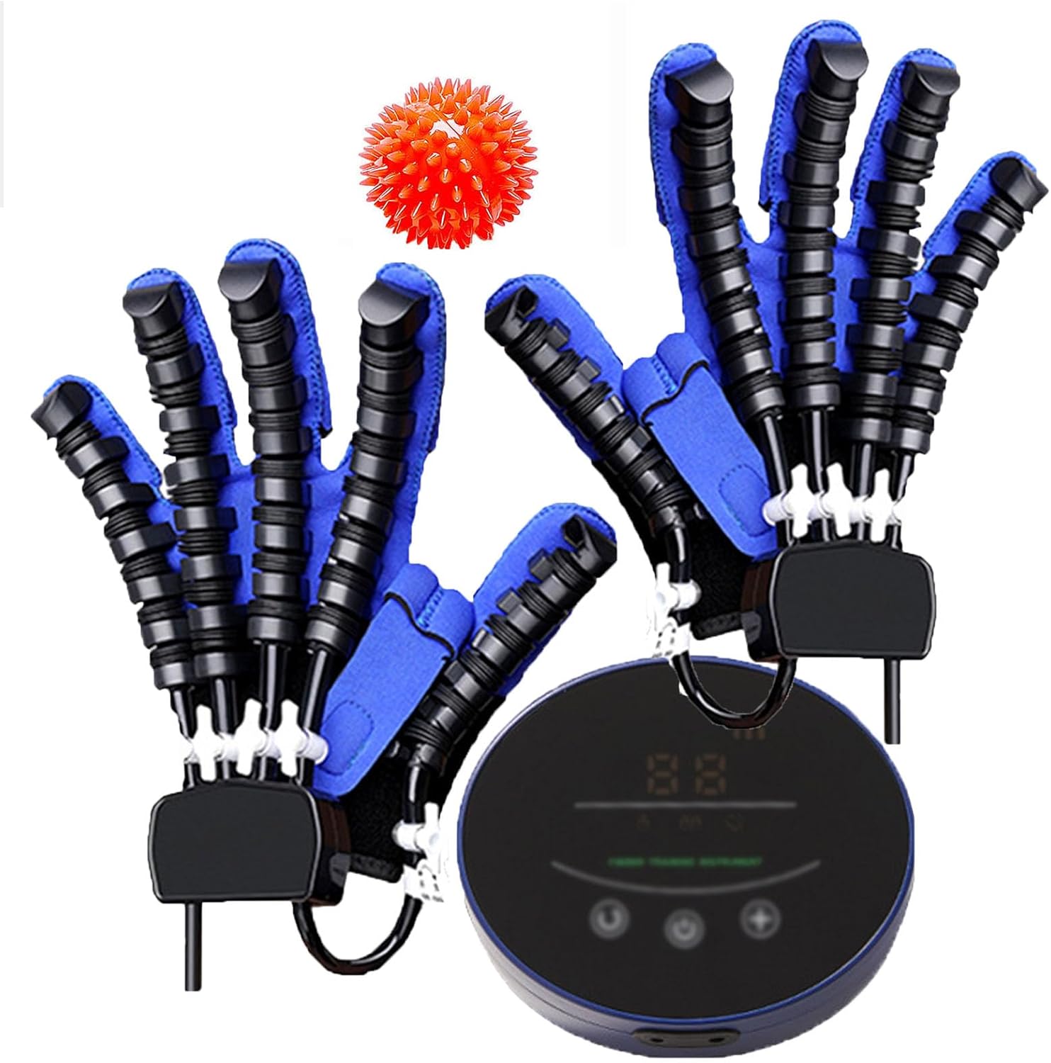 Self-Training Rehabilitation Robot Gloves, Hand Rehabilitation Device for Stroke Hemiplegia, Training Intensity Can Be Adjusted, for Hand Function Recovery