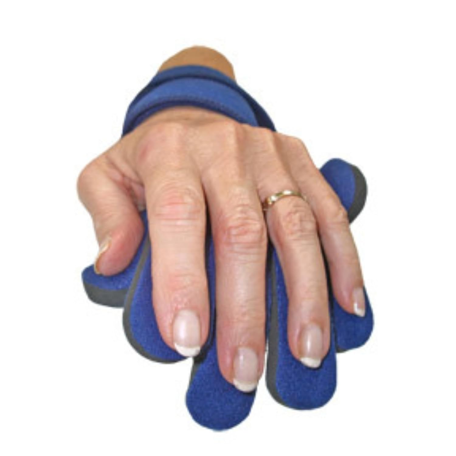 Comfyprene Hand Separate Finger Orthosis – Left – Navy – Adjustable Orthopedic Support – Part Number-HSF-101-CP-A-LT