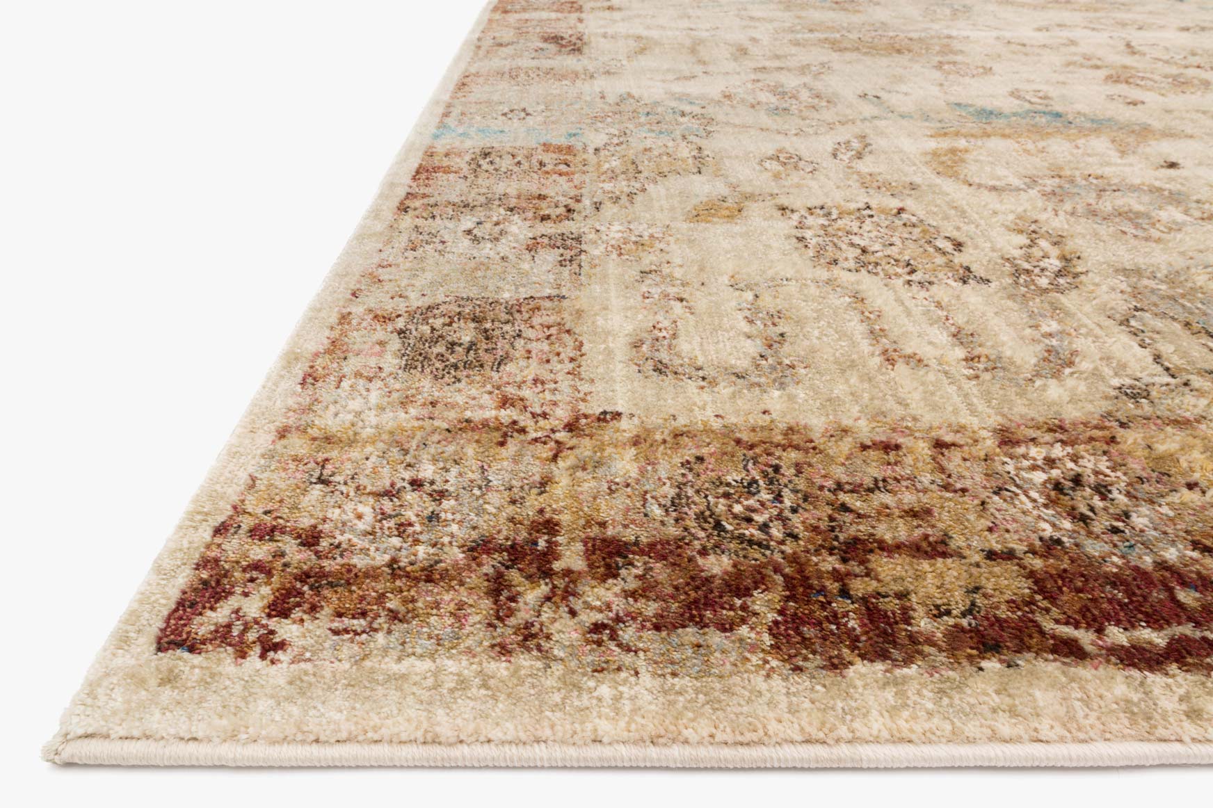 Loloi Anastasia Collection - Transitional Power Loomed Rug in Ant. Ivory & Rust (AF-04)