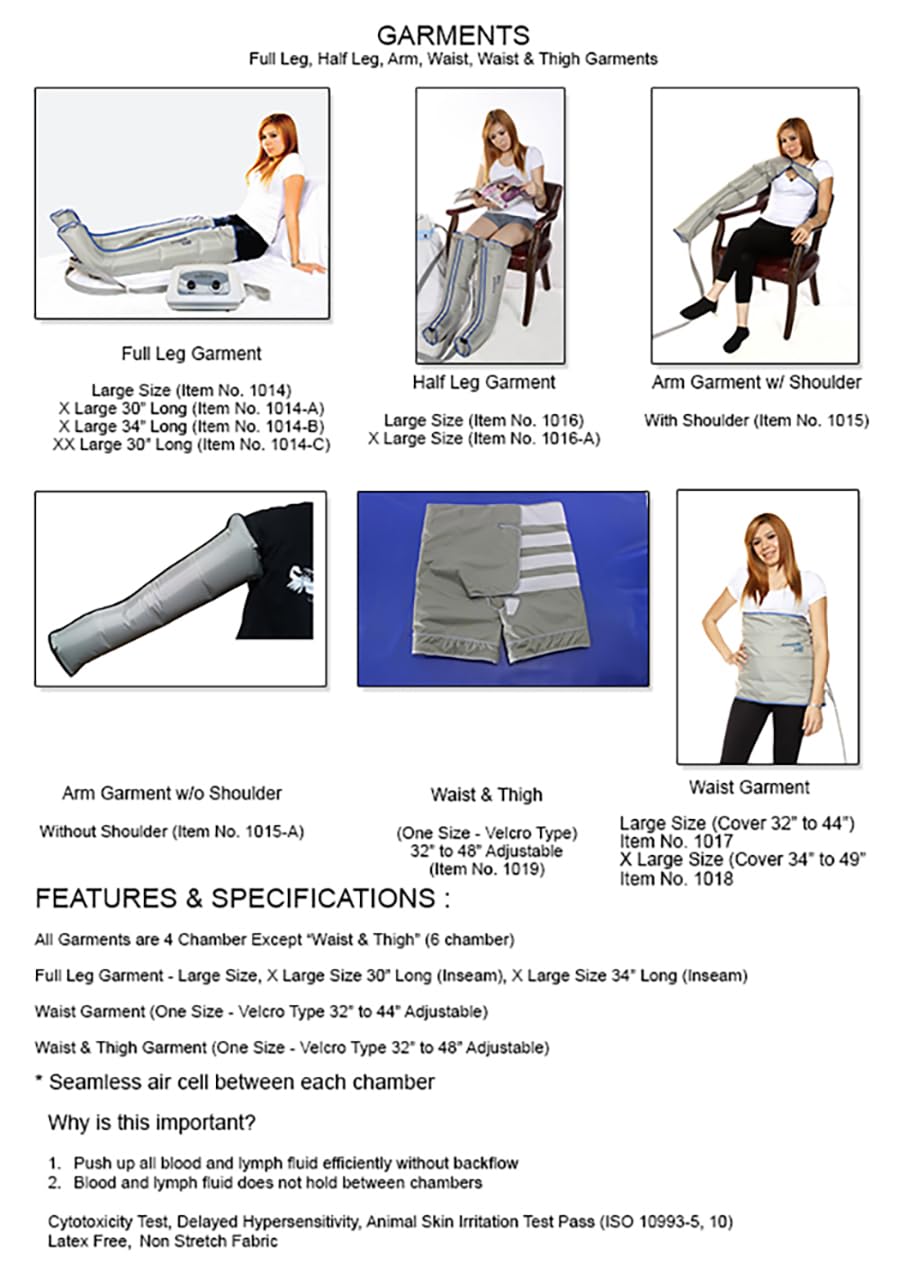 Calibrated Compression System Complete Set FULL LEG PAIR X-LARGE