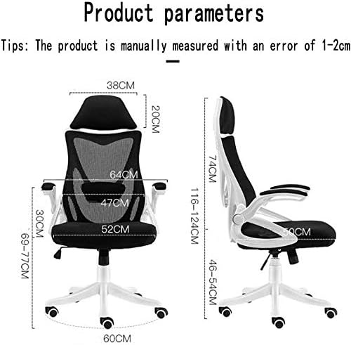 High-Back Leather Executive Swivel Adjustable Swivel Office Desk Chair with Armrests Lumbar Support Desk Ergonomic Chair Chair High Back Desk Chairs for Home Office Ergonomic Design (Black )
