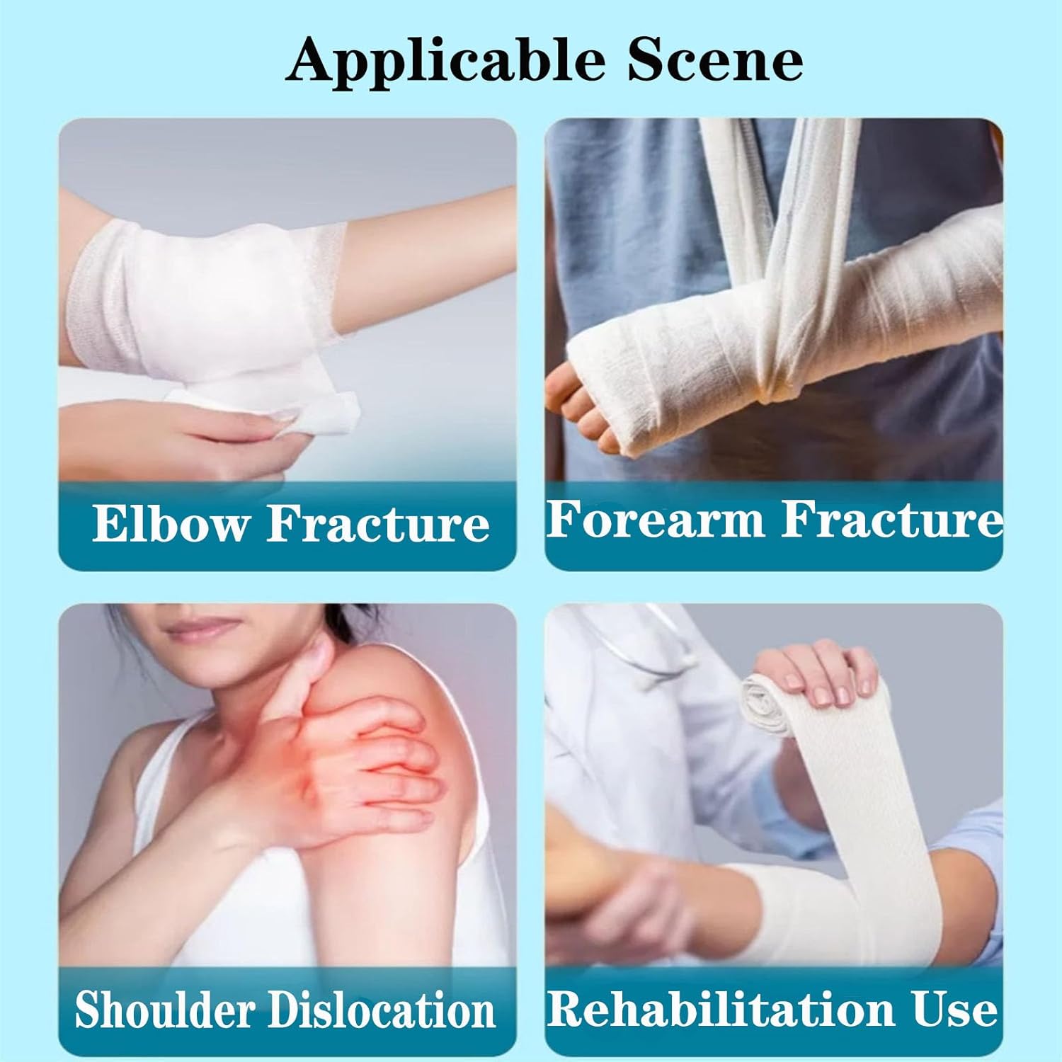 SFKLYU Hinged Elbow Brace Adjustable Post Elbow Brace with Sling Stabilizer Splint for Post Op, Surgery Recovery, Ligament and Tendon Repairs and Dislocation,Left