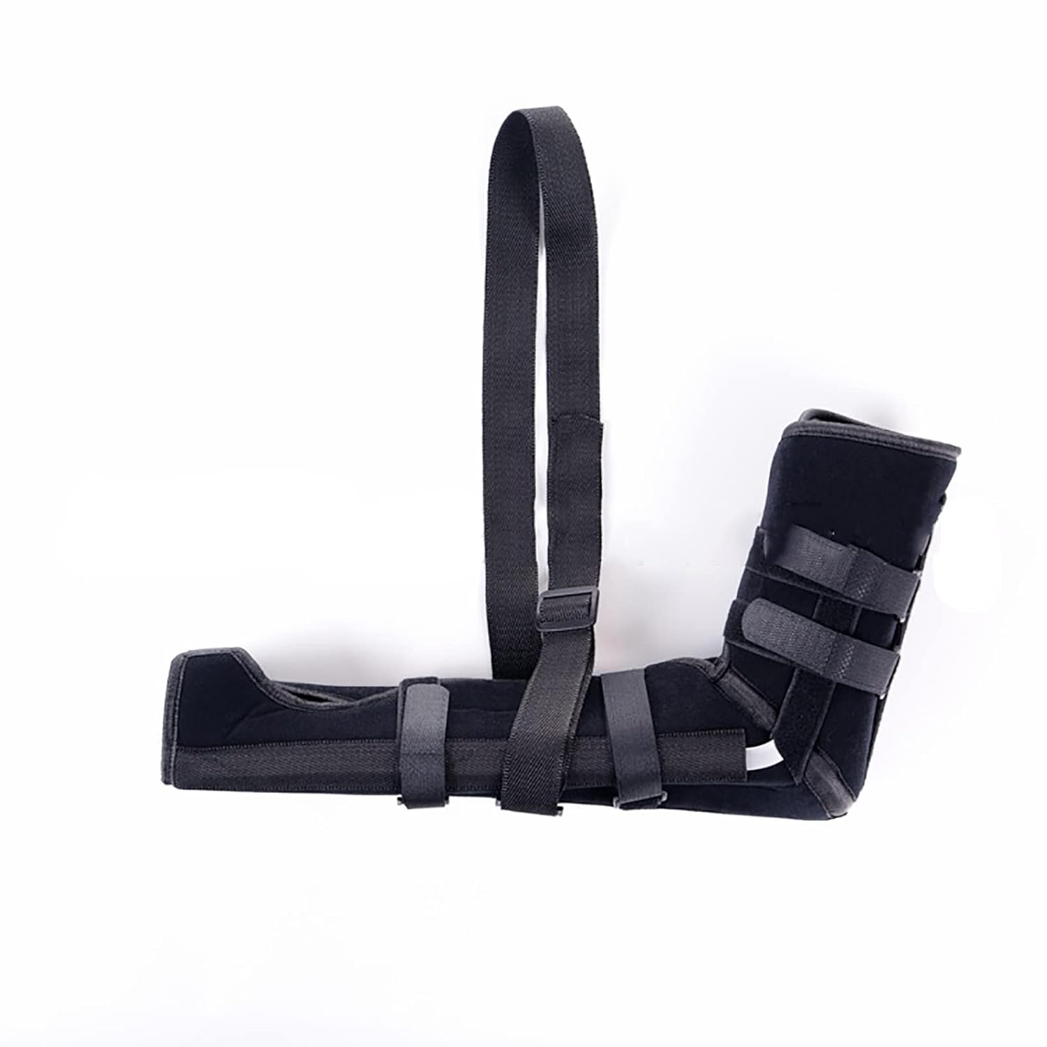 HAILM Arm Bone And Elbow Joint Fixation Belt, Adjustable Rotator Cuff Soft Shoulder Sling Wrist Elbow Forearm Support Brace Strap for Subluxation,L