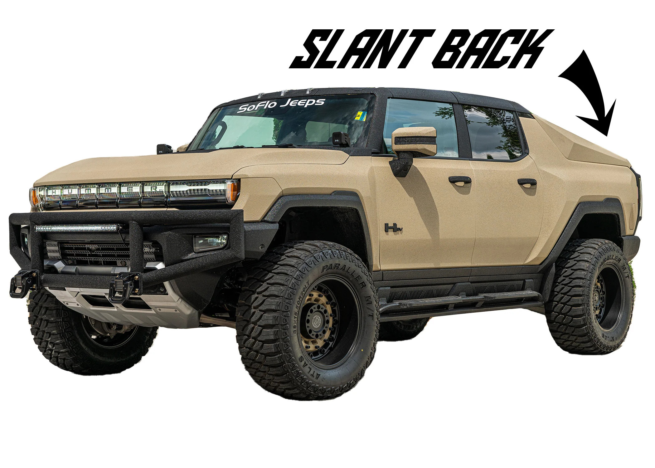GMC Hummer EV Slantback Humvee Fast Back Inserts 2021-2026
