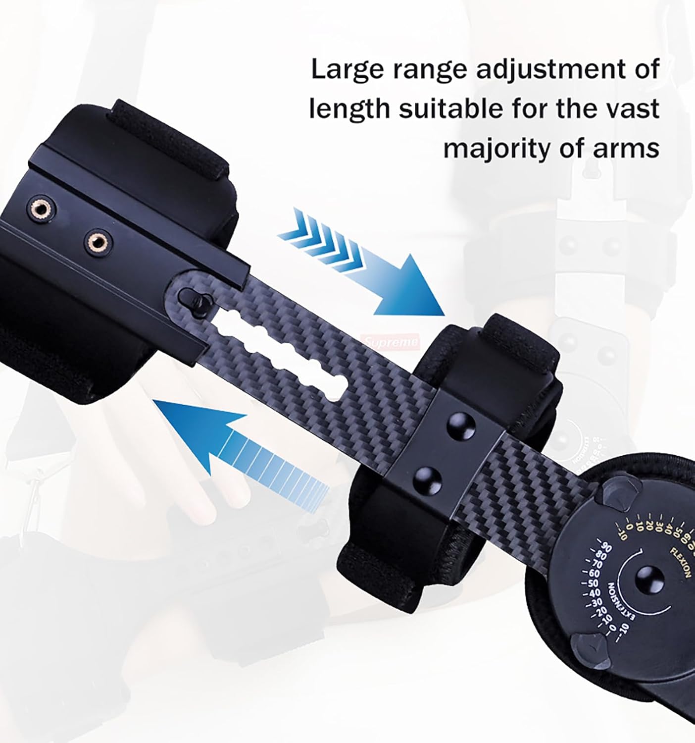 Hinged ROM Elbow Brace, Adult Post Op Elbow Immobilizer Brace with Sling Stabilizer, Arm Injury Recovery Elbow Splint for Dislocated Arm Ligament and Tendon Repairs