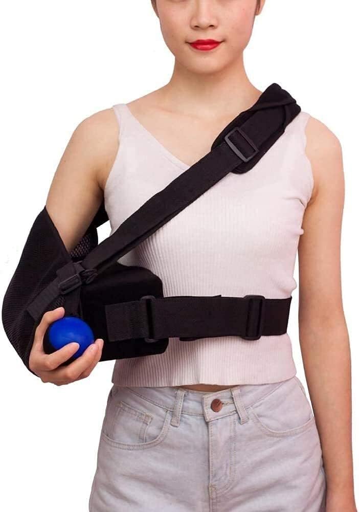 arm Sling Shoulder Sling arm Brace Shoulder immobilizer Shoulder Immobilizer Rotator Cuff Support Brace with Pillow for Men Women Ideal Following Shoulder Dislocation(Size:Rightarm)