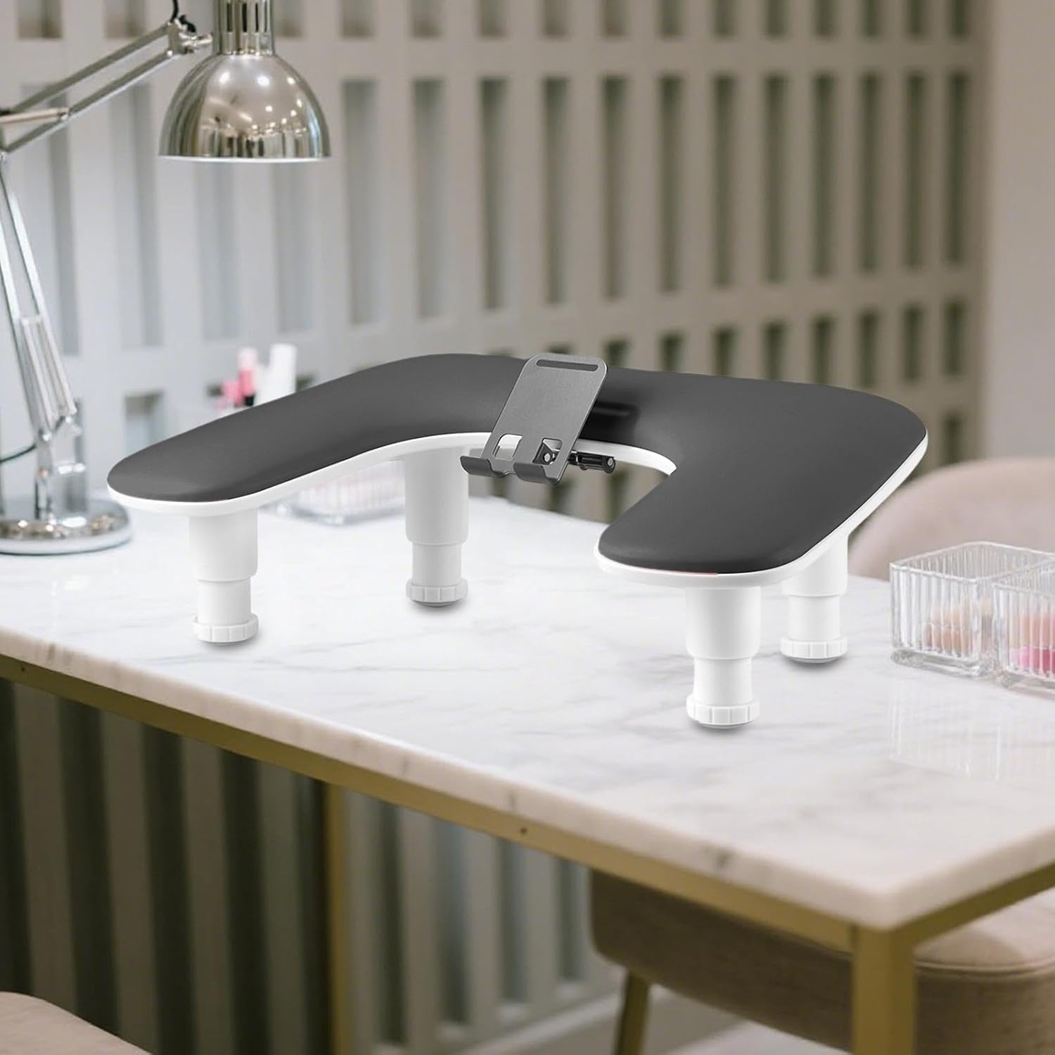 Nail Arm Rest Nail Hand Rest Pillow PU Leather Ergonomic Support Manicure Tool Armrest for Acrylic Nails Manicurists