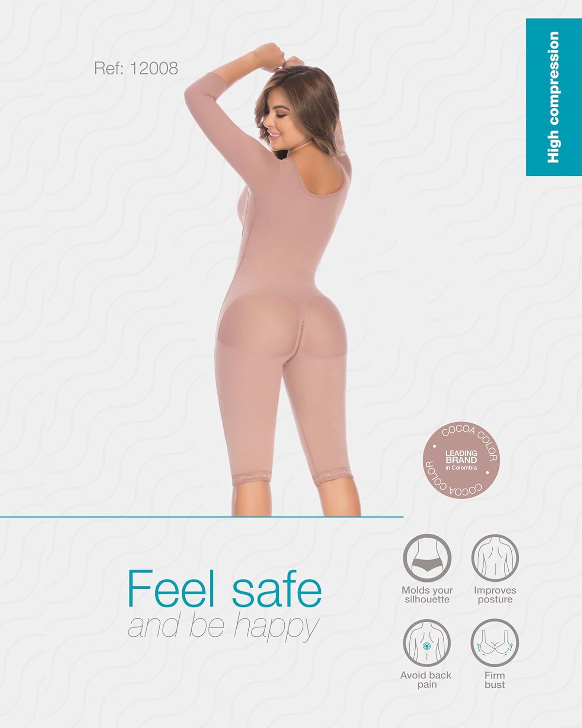 FAJAS DISENOS D'PRADA DELIÉ Faja Colombiana 008 High Compression Tummy Control Shapewear Lipo Compression Garment