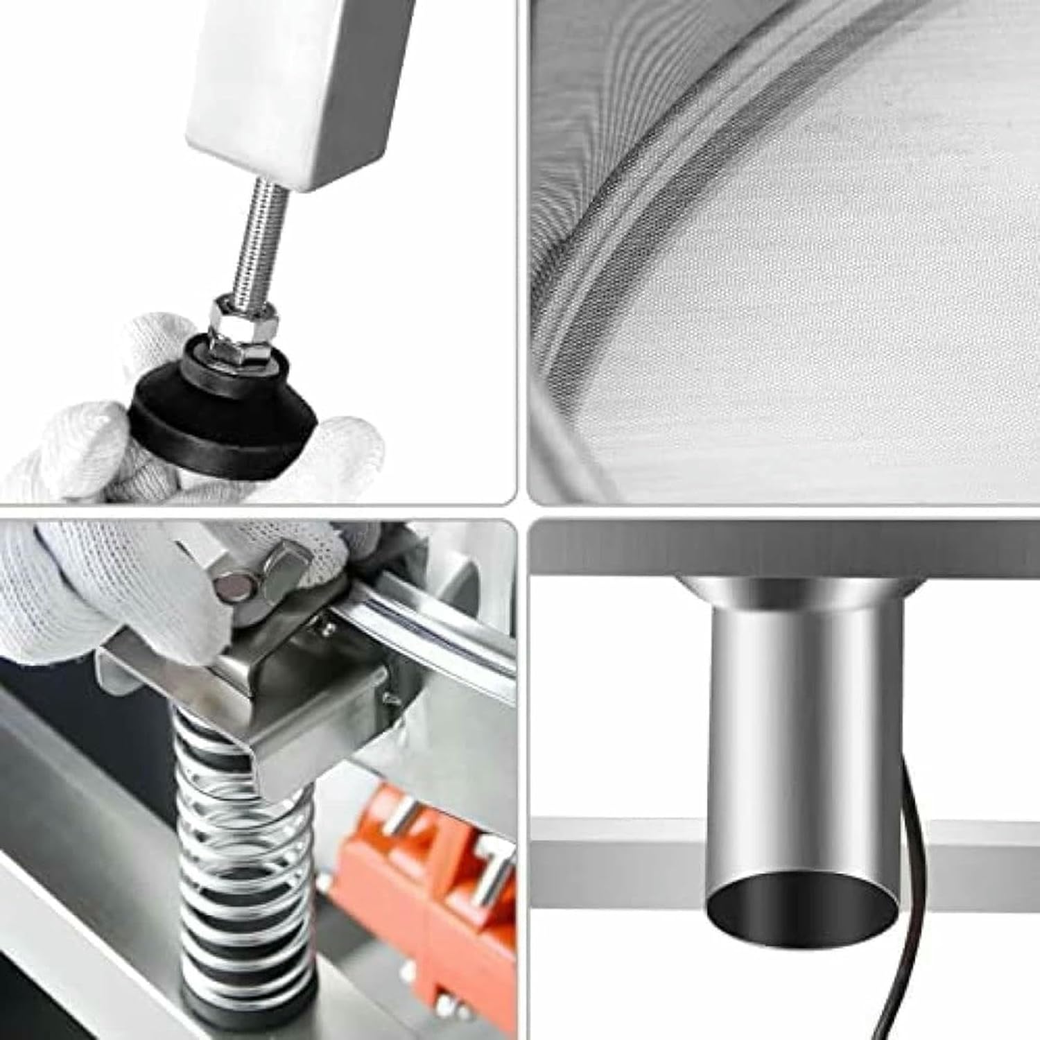 Automatic Powder Sieve Machine: Automatic Electric Vibrating Stainless Steel Flour Powder Sieve with 40 and 100 mesh for Industrial use~/