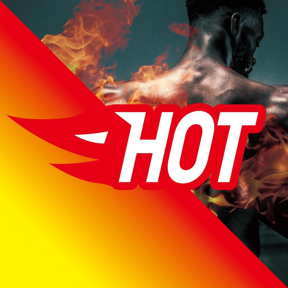 Proflex Sports Tape - Hot/Cool Effect, 6 Rolls, Self Sticking Bandage Wrap, Kinesiology Athletic Tape for Muscle & Joint Support, Strong Hold, Latex-Free, 2 in x 16.4 ft per Roll (HOT)