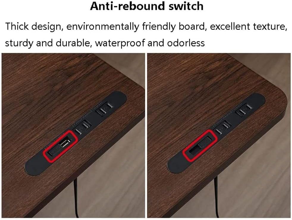 Overbed Table Medical Adjustable Overbed Bedside Table with Wheels Pneumatic Mobile Standing Desk Laptop Desk for Hospital Home Use Lightweight,