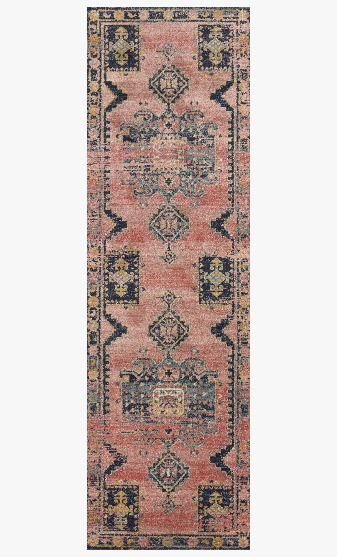 Loloi II Jocelyn Collection - Transitional Power Loomed Rug in Rose & Rose (JOC-06)