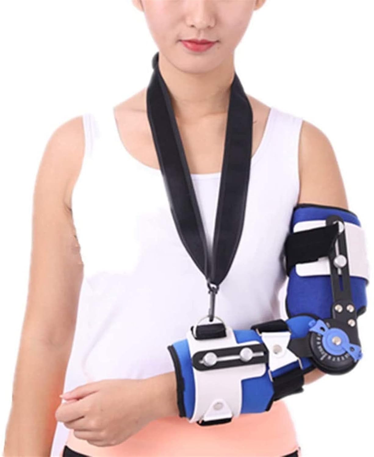 Elbow Brace Comfortable And Adjustable Elbow Support For Tendonitis And Arthritis Arm Immobilizer Elbow Pain Relief,Left