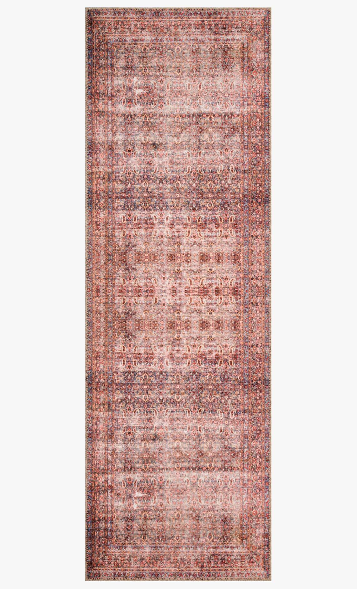Loloi II Loren Collection - Traditional Power Loomed Rug in Eggplant & Crimson (LQ-05)