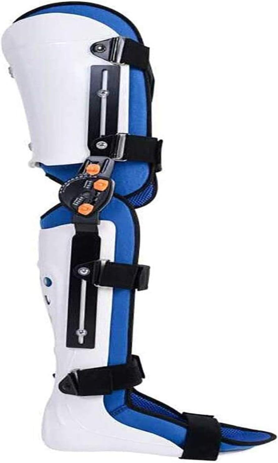 Adjustable Hip Joint Fixation Bracket, Support Lower Limbs Orthosis,Knee Ankle Foot Orthosis,Hip and Knee Fixed Brace for Fascia,Tendon and Calf Stretching,Rehabilitation Training Reduce Swelling,Spee