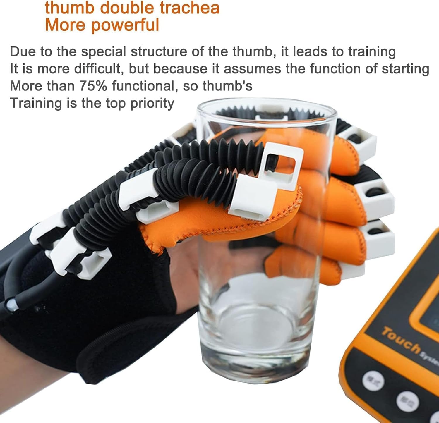 GaRcan Electric Rehabilitation Robot Gloves,Rehabilitation Auxiliary Training Gloves,Finger Straightening Brace Guard,Stroke,Cerebral Palsy,Cerebral Hemorrhage,Hand Burns