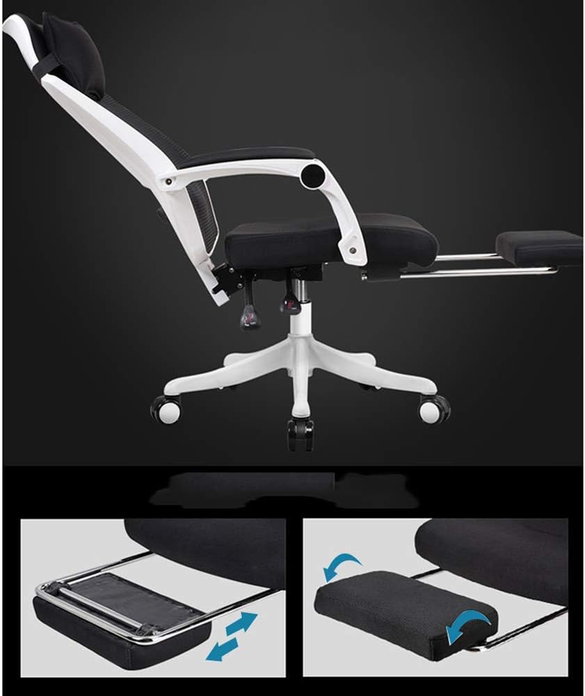 Office Chair, Computer Chair High-Strength Engineering Polymer Spineergonomic Office Chair High Comfortable Lumbar Support Large-Size Seat Cushion Linkage Armrest Double Pl,Black
