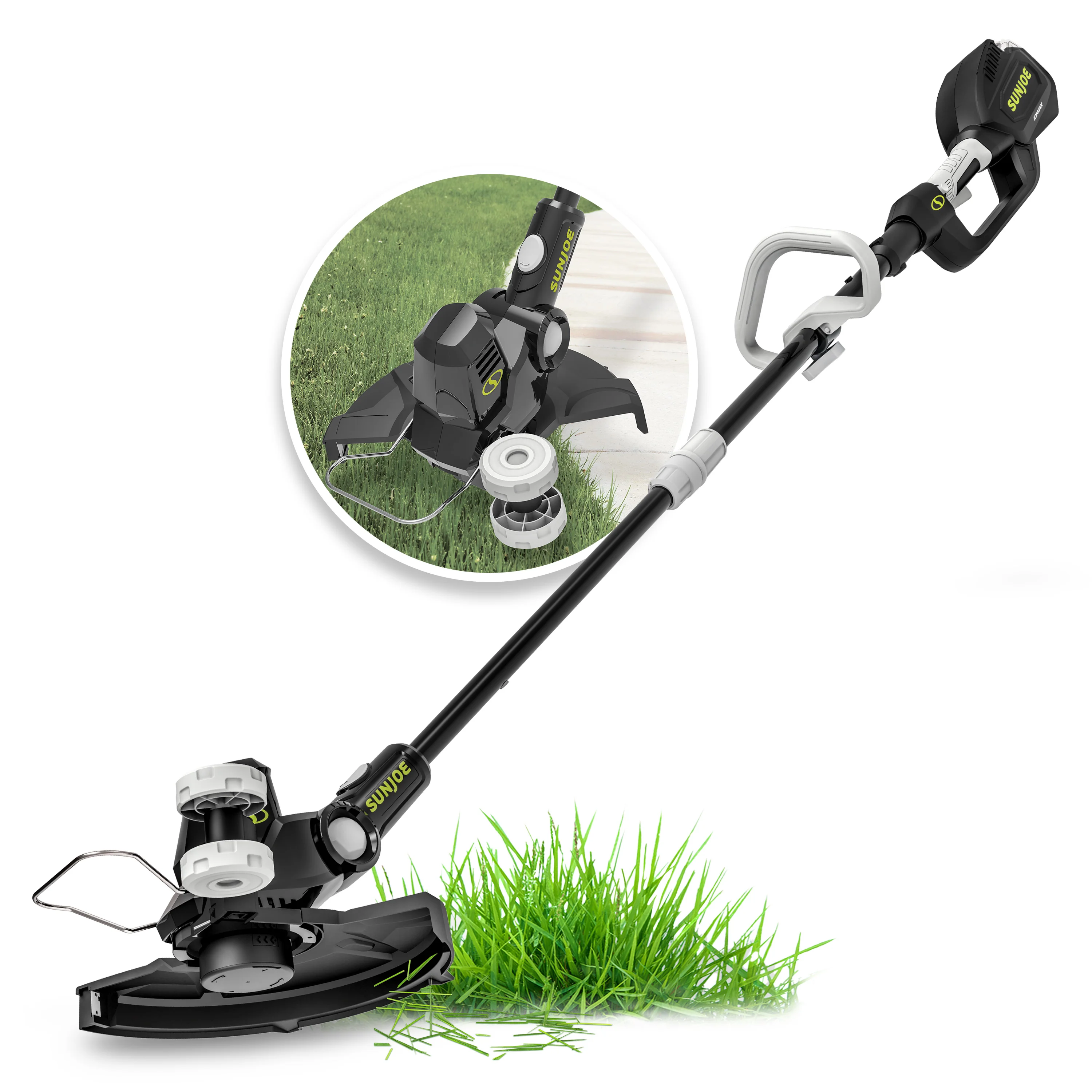Sun Joe 24V-ST14-CT 24-Volt IONMAX Cordless String Trimmer | 12-Inch | Multi-Angle Head | Tool Only