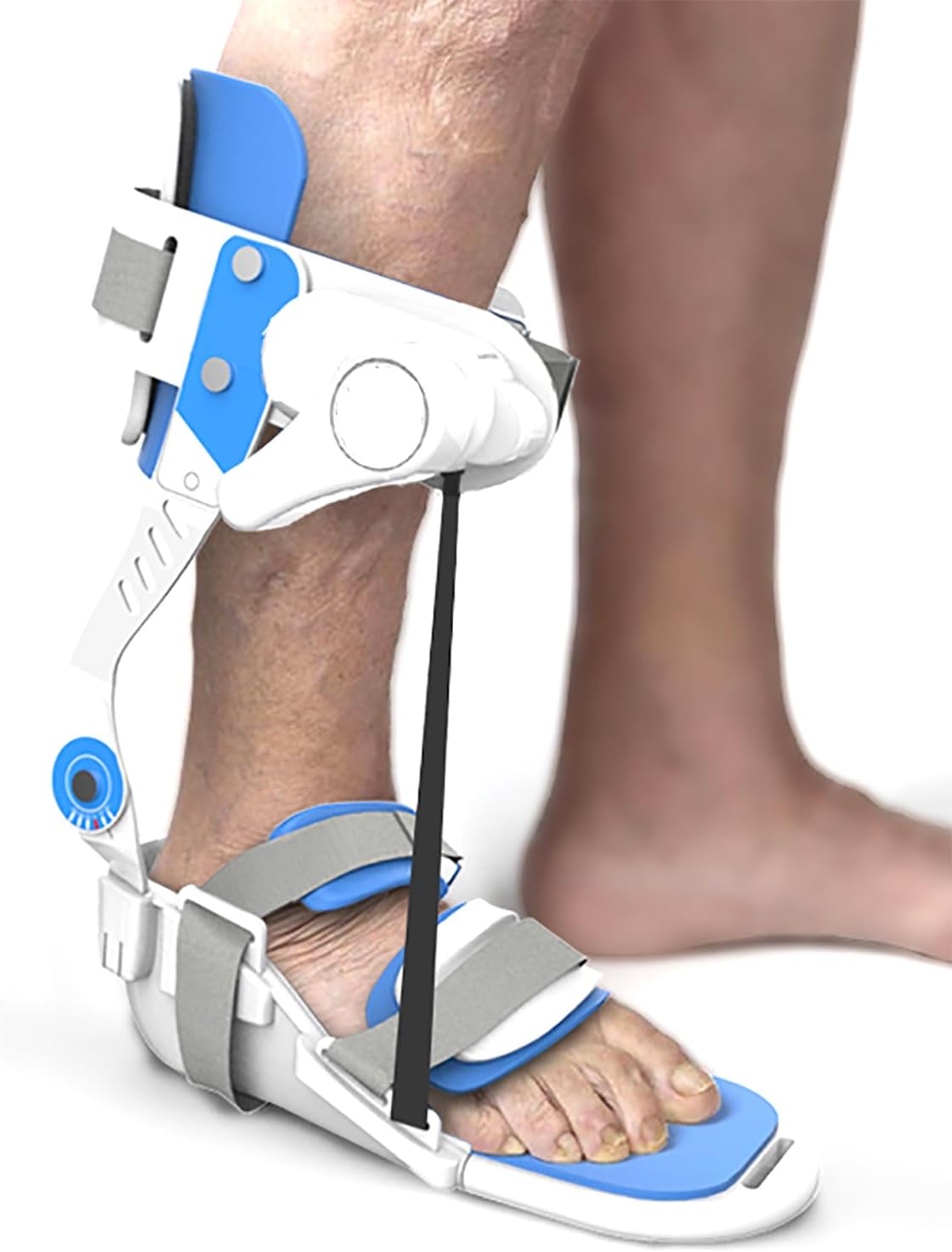 Adjustable Foot Drop Brace, Ankle Rehabilitation Training Device, Full Palm Split Design, 75° Angle Adjustable for Foot Inversion, Foot Valgus