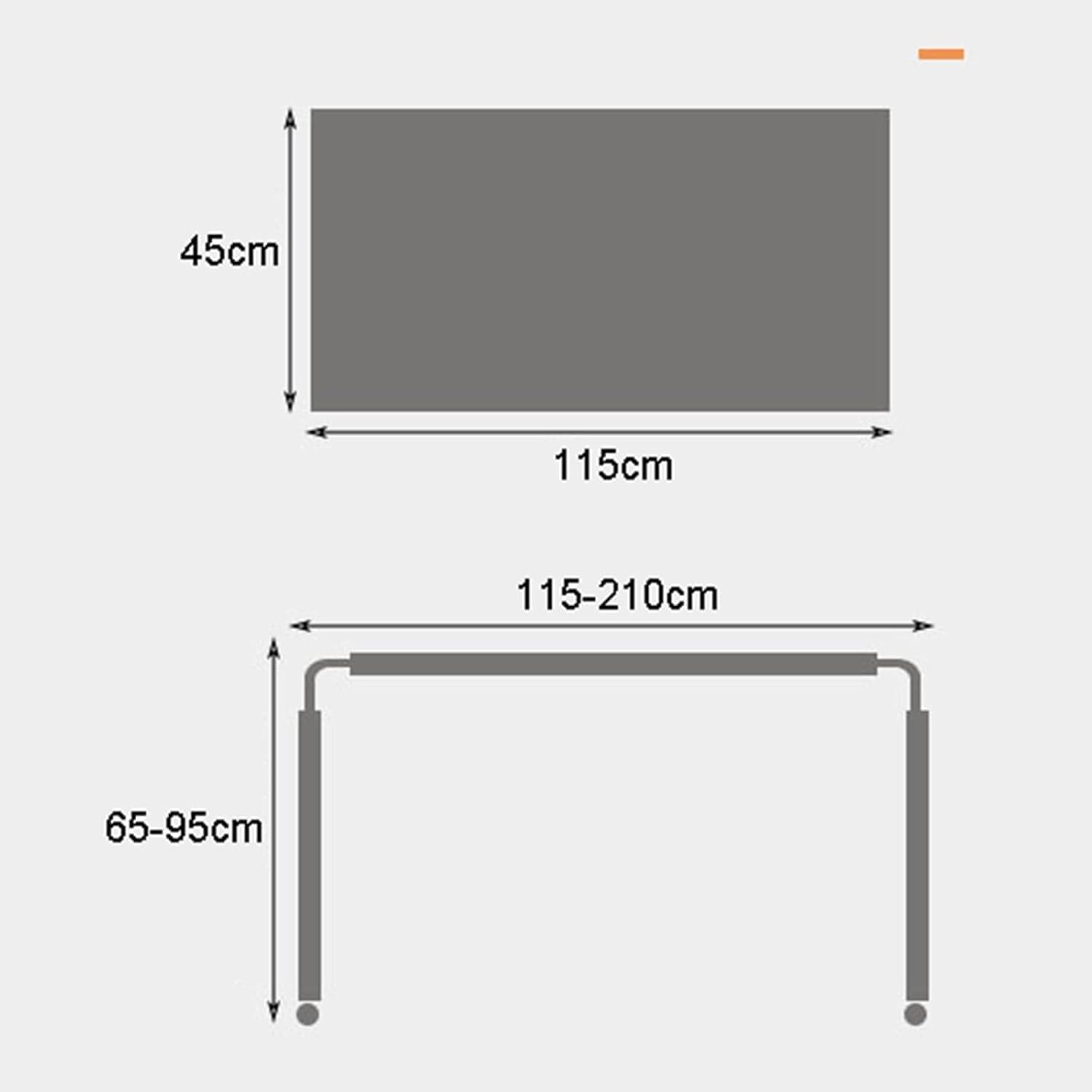 Bedside Desk，Over Bed Laptop Trolley Desk Overbed Medical Table Over Chair Table Adjustable Height Overbed Table Adjustable Height with Wheels(Color:Black+)