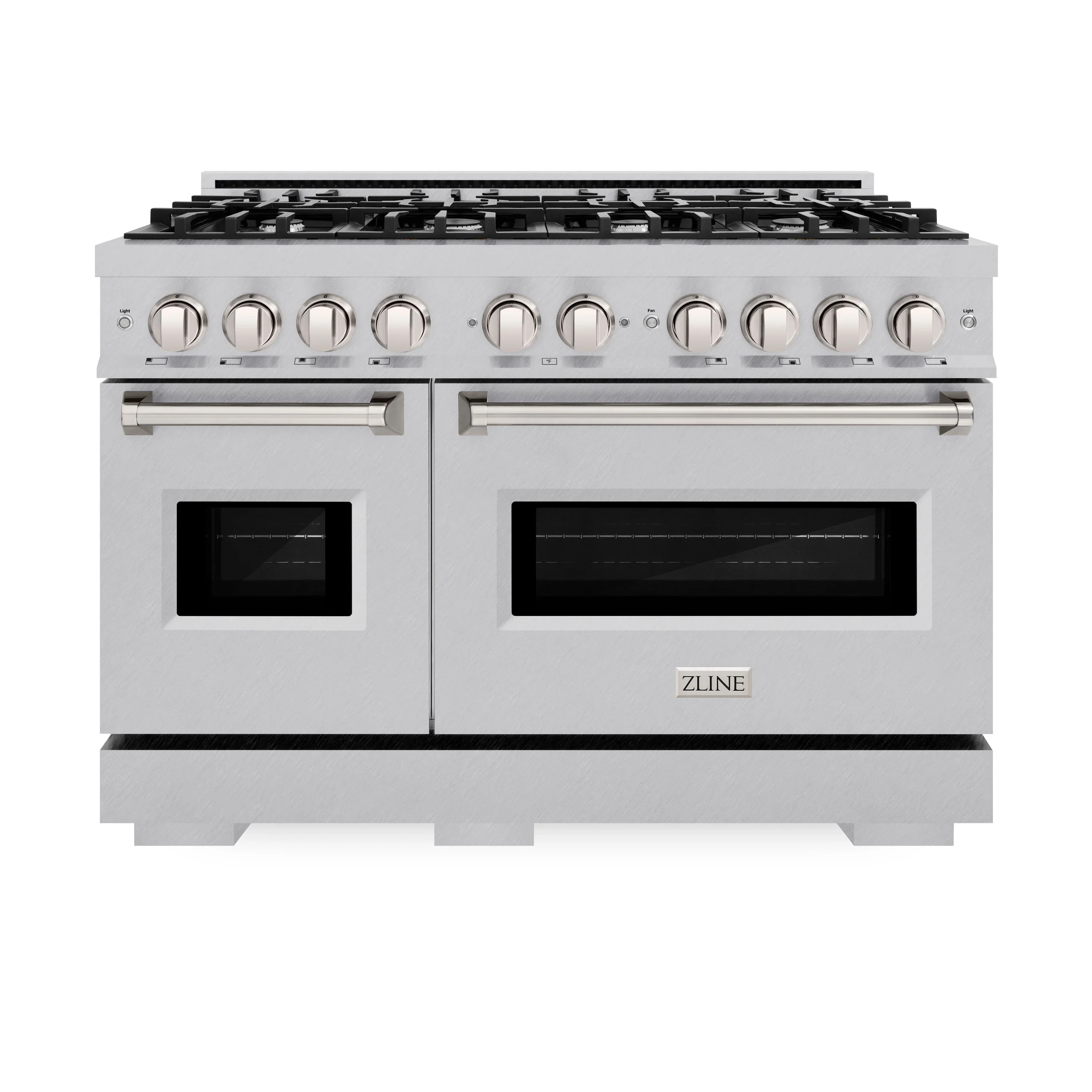 ZLINE 48-Inch Classic Series Dual Fuel Range with 8 Gas Burner Cooktop and 6.7 Cu. Ft. Electric Convection Oven in Satin Stainless Steel (CDRS-48)
