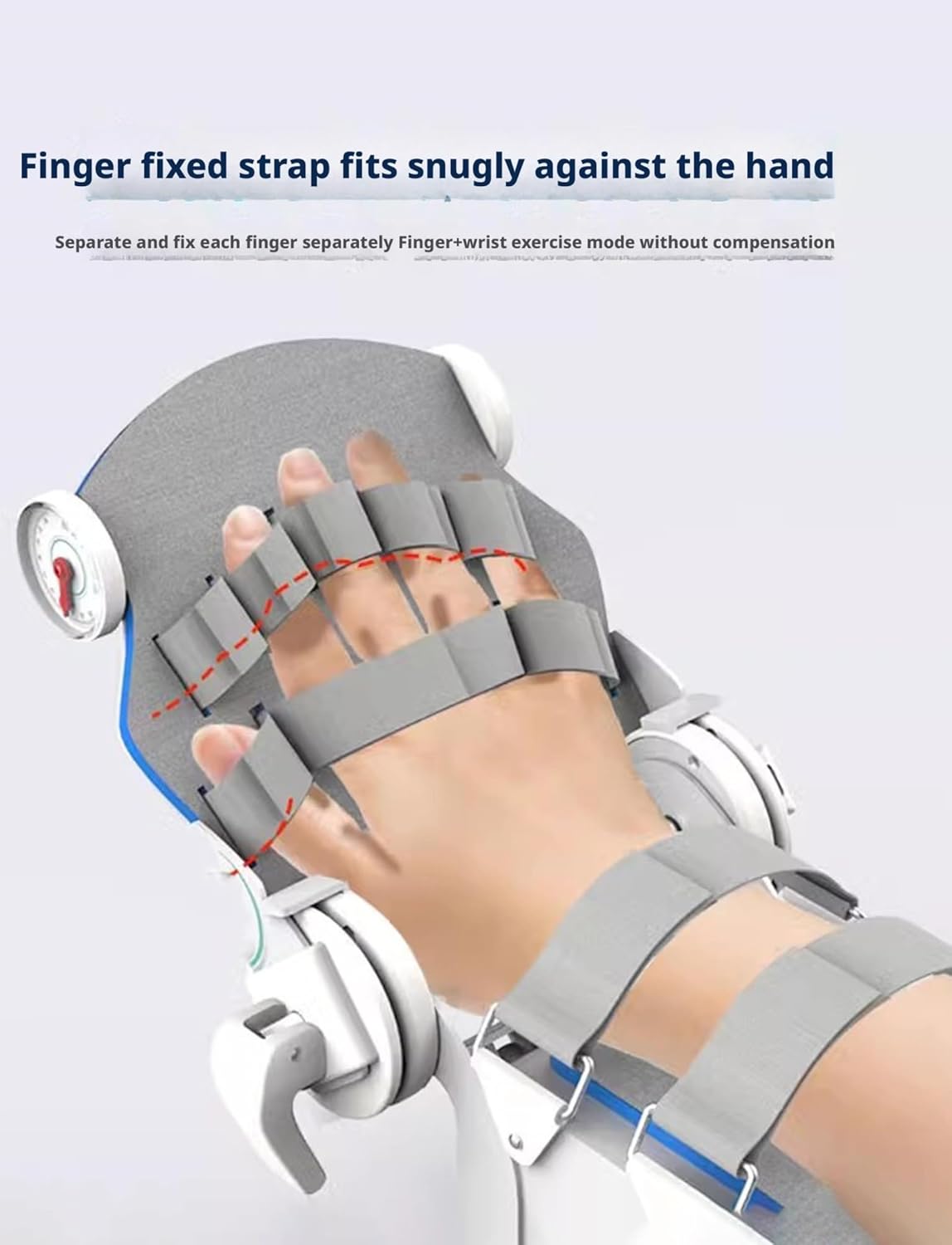 Electric Elbow Joint Rehabilitation Device, Adjustable Post Op Elbow Brace Stabilizer Splint, Full-Angle Exercise, with Remote Control Finger Fixed Rest Hand Splint