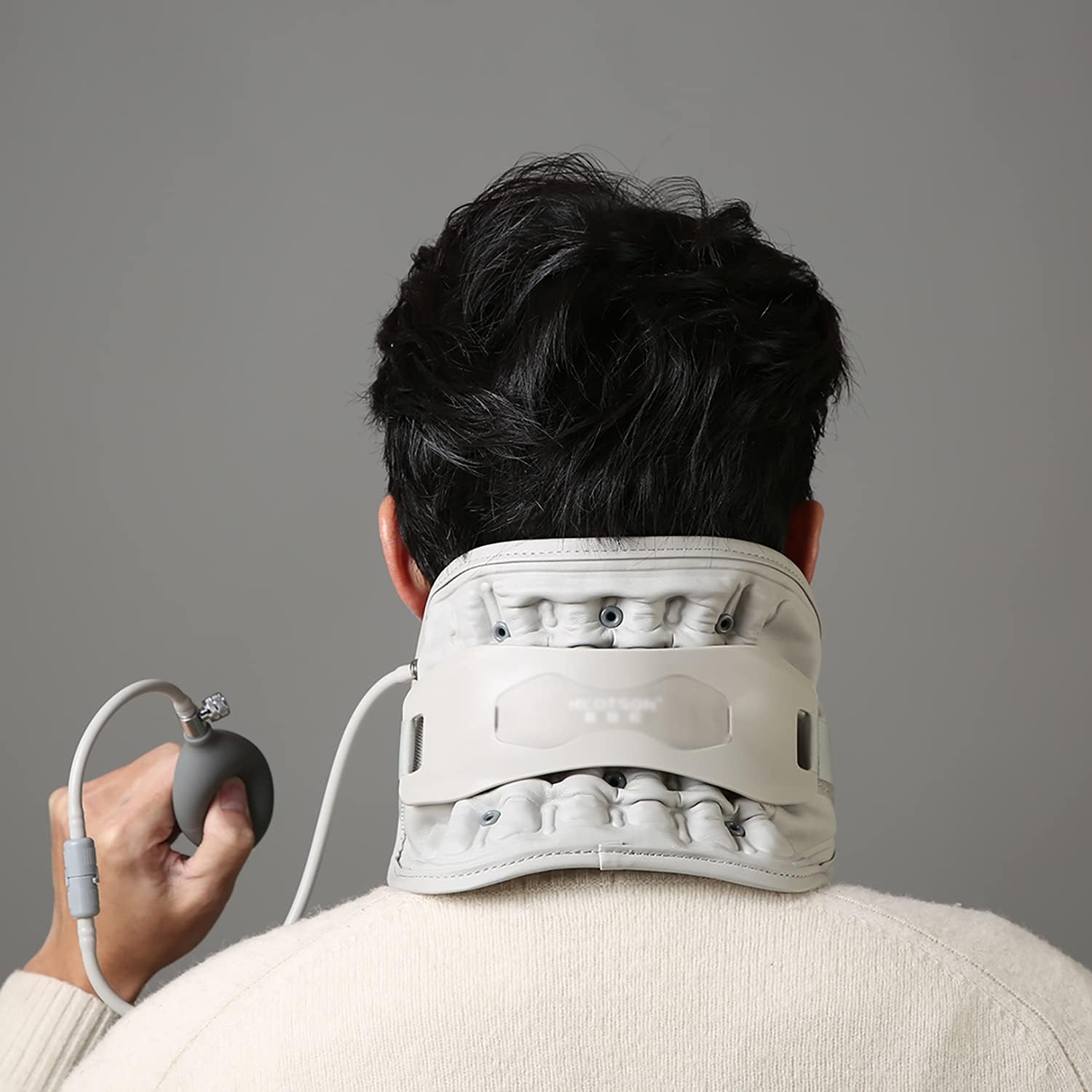 Inflatable Cervical Neck Traction Adjustable Neck Stretcher Collar Stretching Correction Therapy Neck Care Health Care for Home Pain Treatment Spinal Decompression Collar