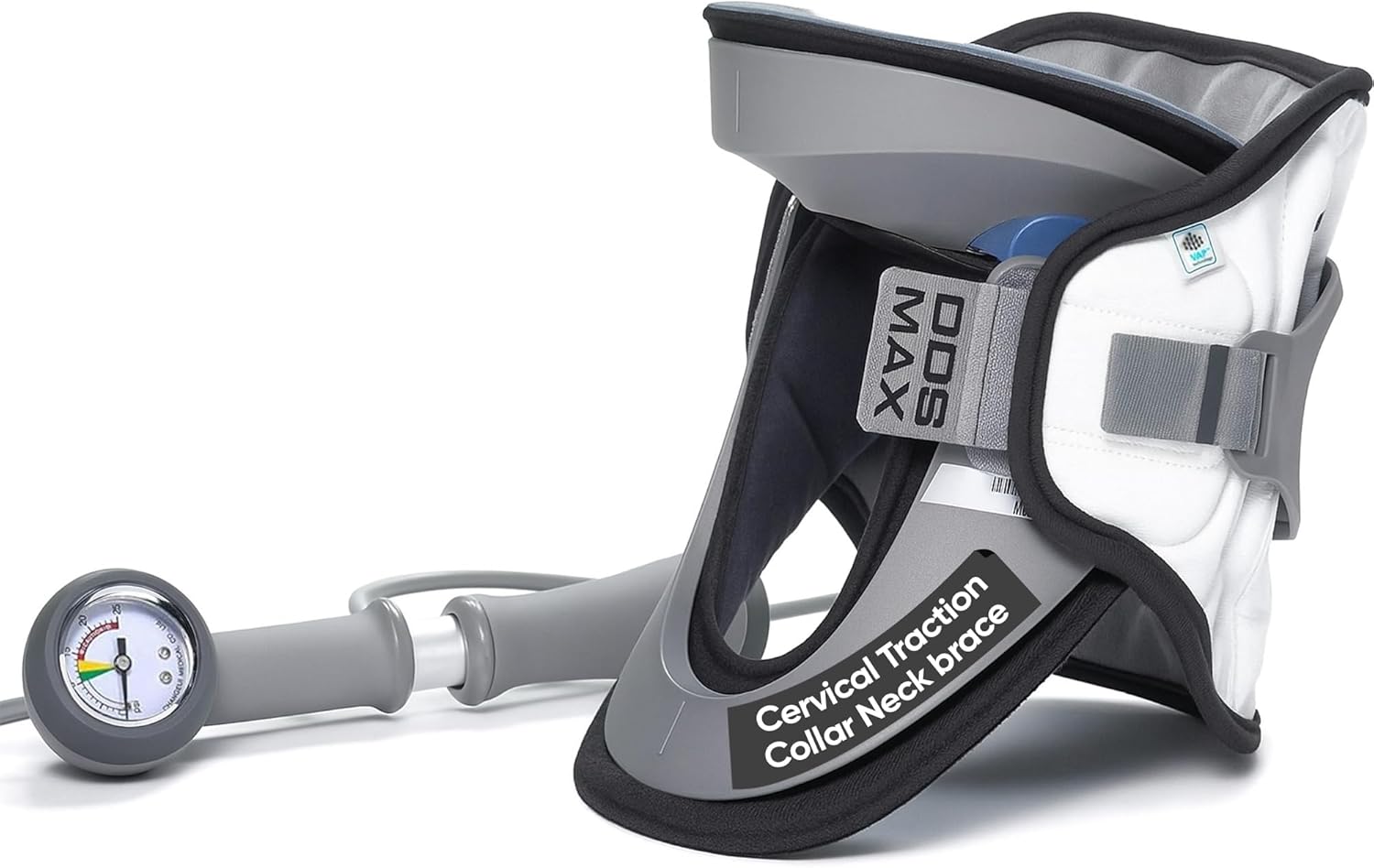 DDS, Inc. MAX Cervical Traction Collar Neck Brace for Discomfort Reduction, Neck Decompression Devices for Pinched Nerve, Stretcher, Pneumatic Support, Relaxation & Cervical Spine Alignment(13