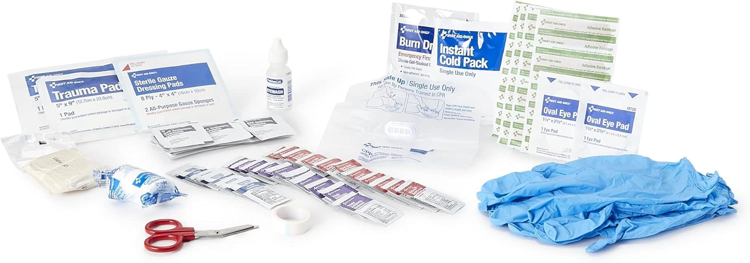 McKesson 10 Person Wall Mount First Aid Kit Plastic Case 12 per Case