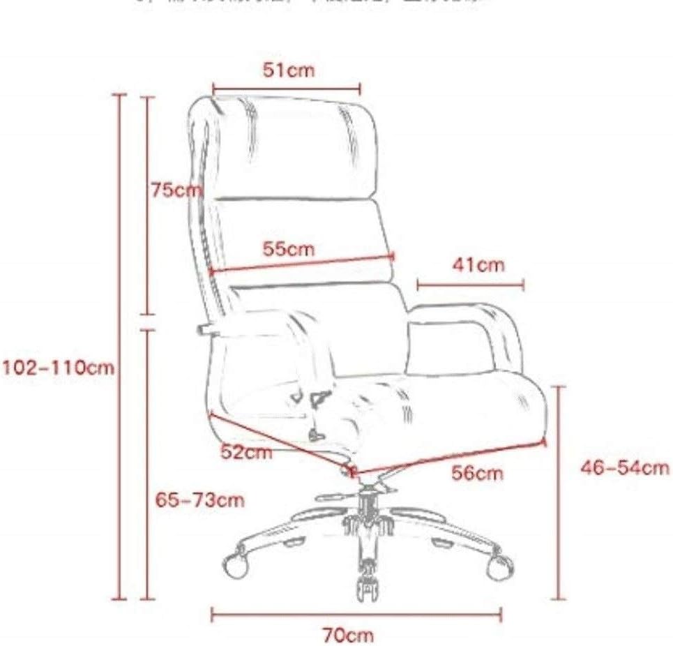 Ergonomic Office Chair High Back Executive Office Chair, Comfortable Black Leather Desk Computer Chairs with Arms and Back Support, Recliner Office Chair,