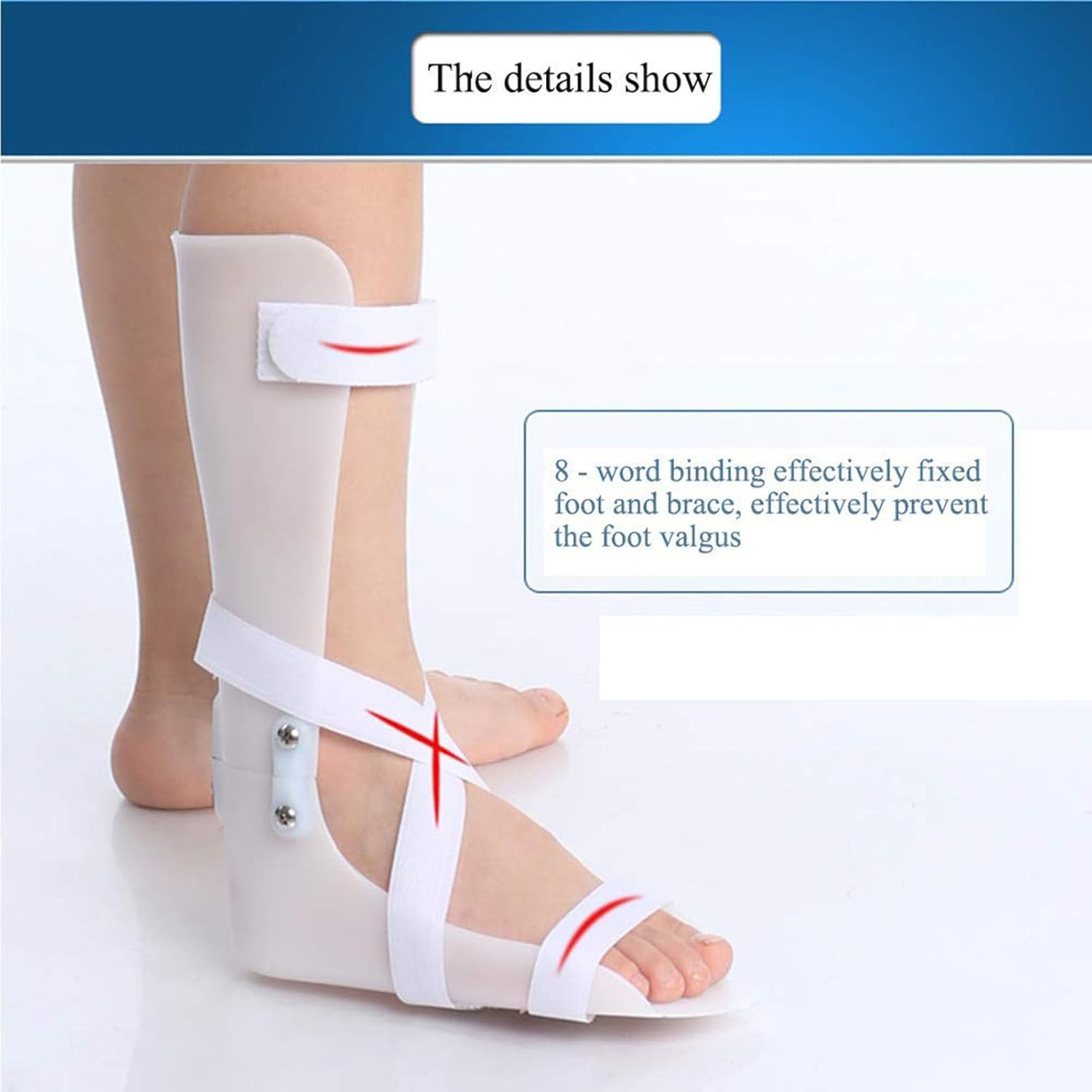 Pediatric Foot Drop Support Night Splint, Kids Drop Foot Brace Children Ankle Foot Orthosis Pediatric Night Splint Walking, Brace for Children to Improve Walking Gait, Medium
